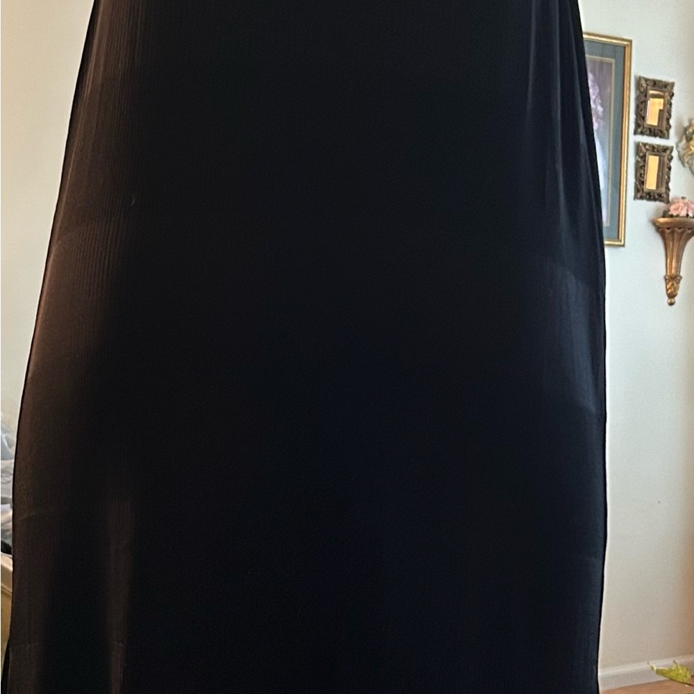 ASOS Elegant Black Sleeveless Dress C:4246-9 Size 2 B 14” L 46” Like New - Picture 2 of 6